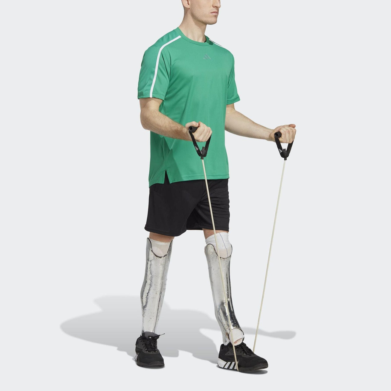 adidas Workout Base T-Shirt 'Green White' IB7899