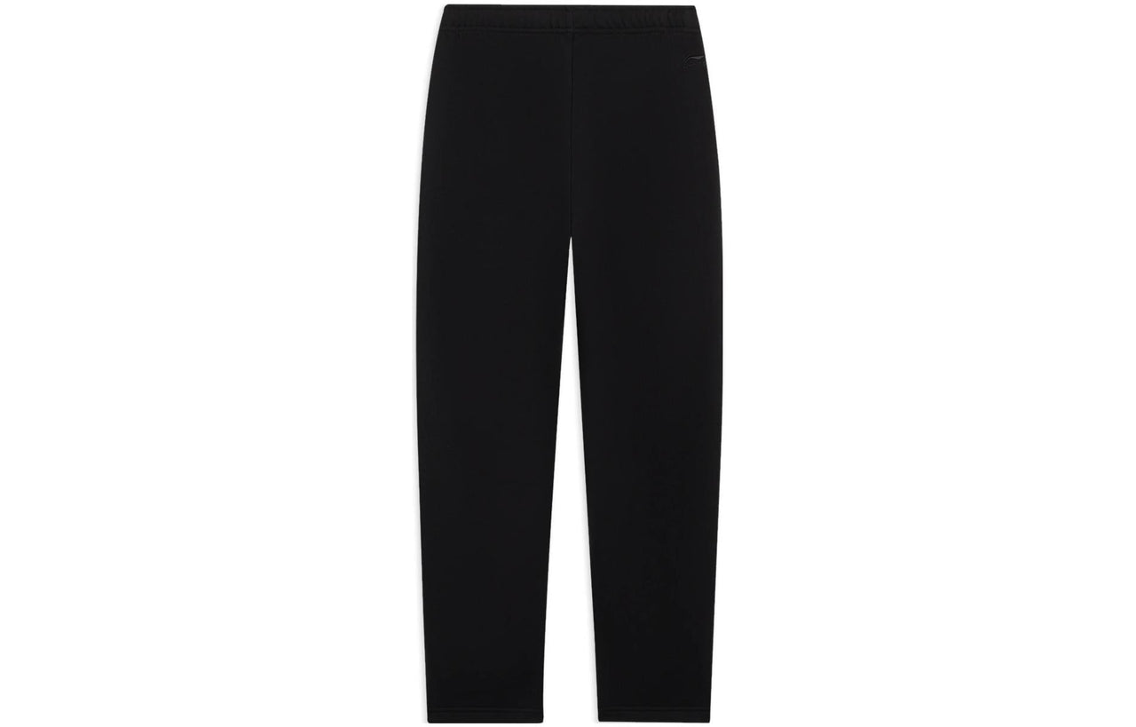 Li-Ning Triple Logo Straight Sweatpants 'Black' AKLSG47-3