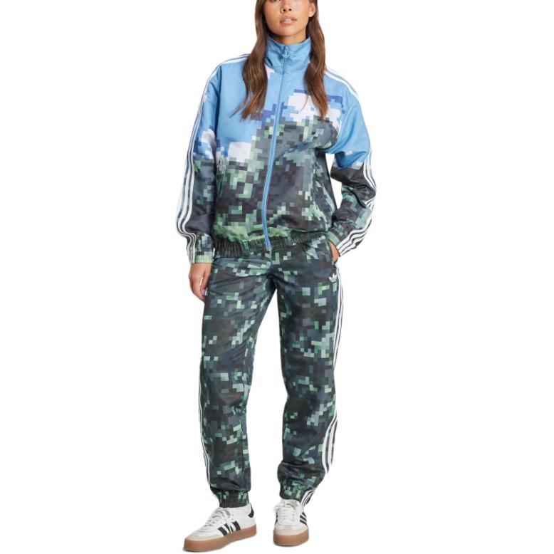 adidas x Minecraft Track Pants 'Green' JZ9922