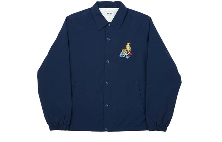 PALACE Embroidered Logo Coach Jacket Unisex Navy Blue P19JK005
