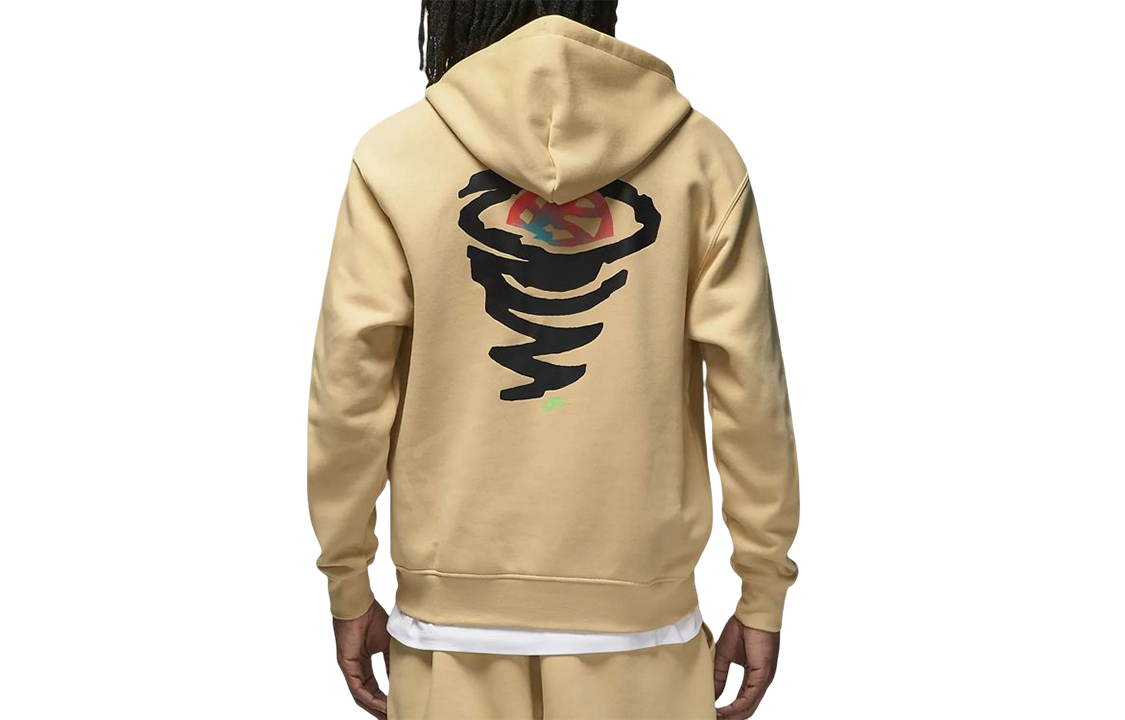 Air Jordan Flight MVP Fleece Hoodie 'Yellow Beige' DQ8019-252
