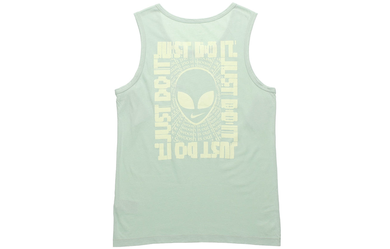 Nike Sportswear Alien Printing Sports Vest Green Light green CT6882-321