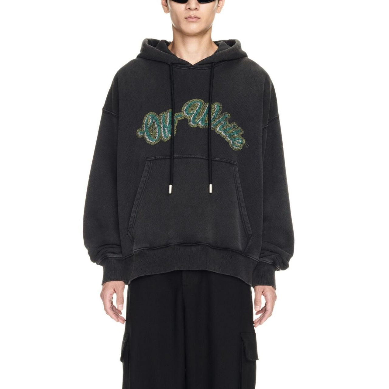 Off-White Bacchus Skate Hoodie 'Black' OMBB085S24FLE0201055