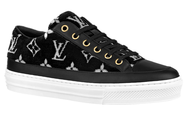 (WMNS) LOUIS VUITTON Stellar Sneakers 'Black with White Monogram' 1A964V