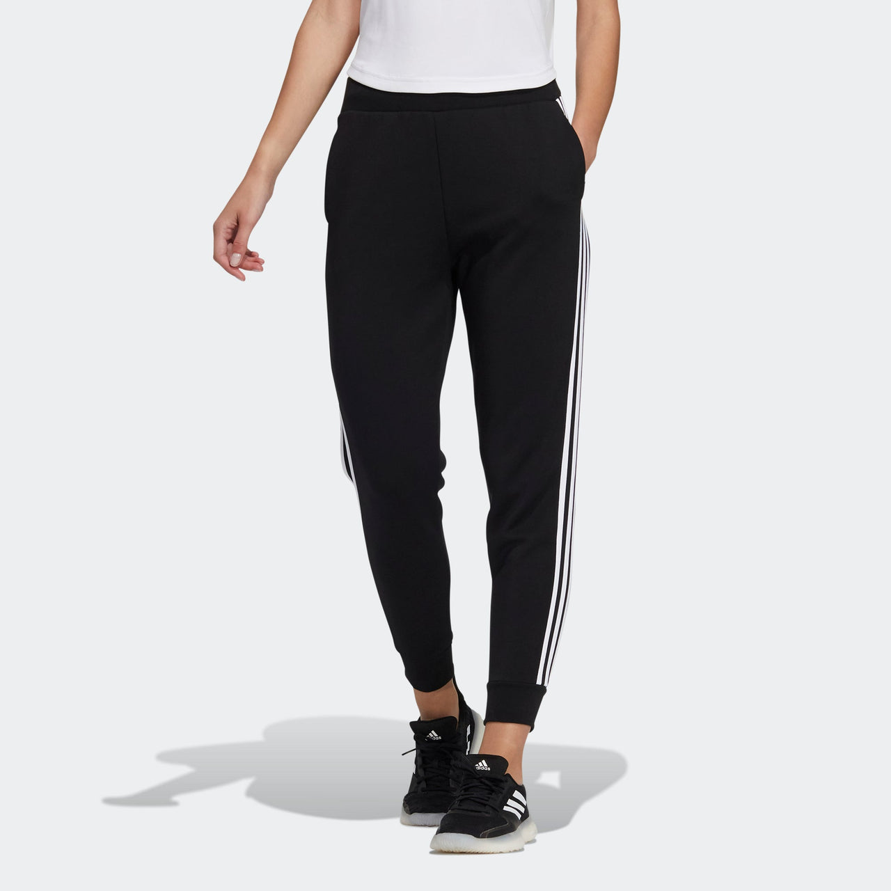 (WMNS) adidas Fi W Pt Dk Rlx Casual Sports Running Bundle Feet Long Pants/Trousers Black H09691