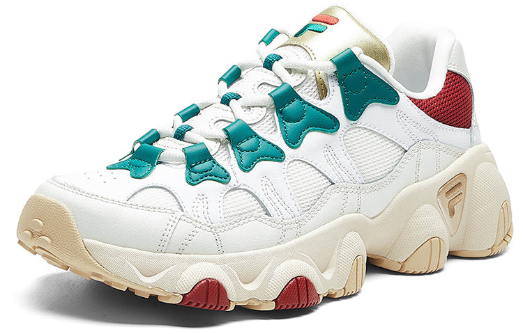 (WMNS) FILA Jagger Retro Running Shoes Ginger Man White/Brown F12W011412FWL