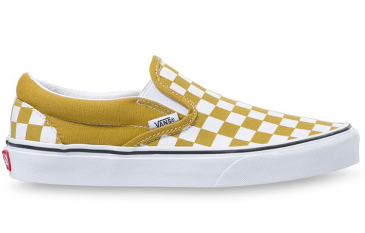Vans Classic Slip-On 'Checkerboard - Olive Oil' VN0A4U381GI