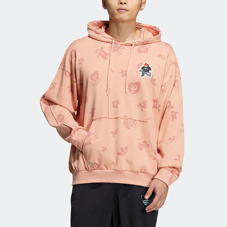 Men's adidas originals Full Print Cartoon Pattern Red Pink HR3464