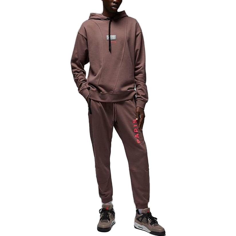 Air Jordan x Paris Saint-Germain Pullover Hoodie 'Plum Eclipse Bright Crimson' DM3096-291