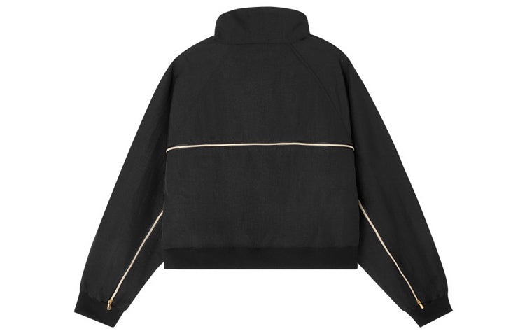 (WMNS) New Balance Stand Collar Casual Jacket Black AWJ03501-BK