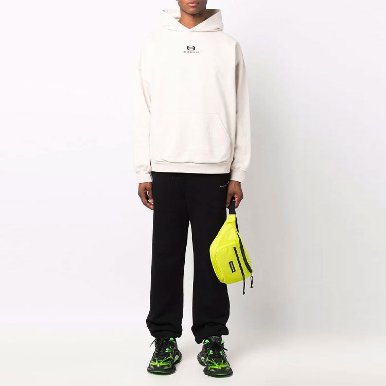 Balenciaga Unity Hoodie Wide Fit 'Light Beige Black' 674986TLVG19054
