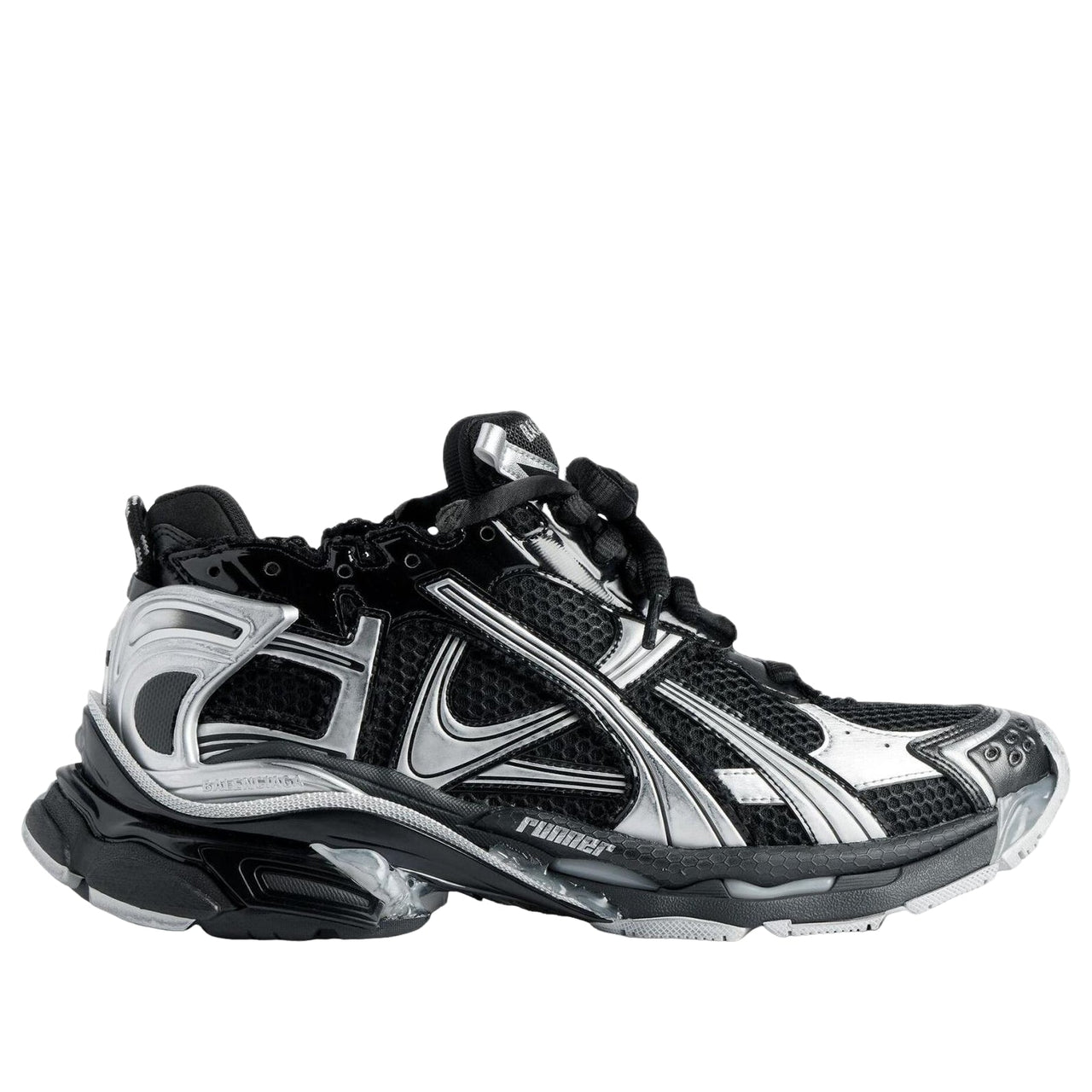 (WMNS) Balenciaga Runner Sneaker 'Black Silver' 772767W3RMU1100