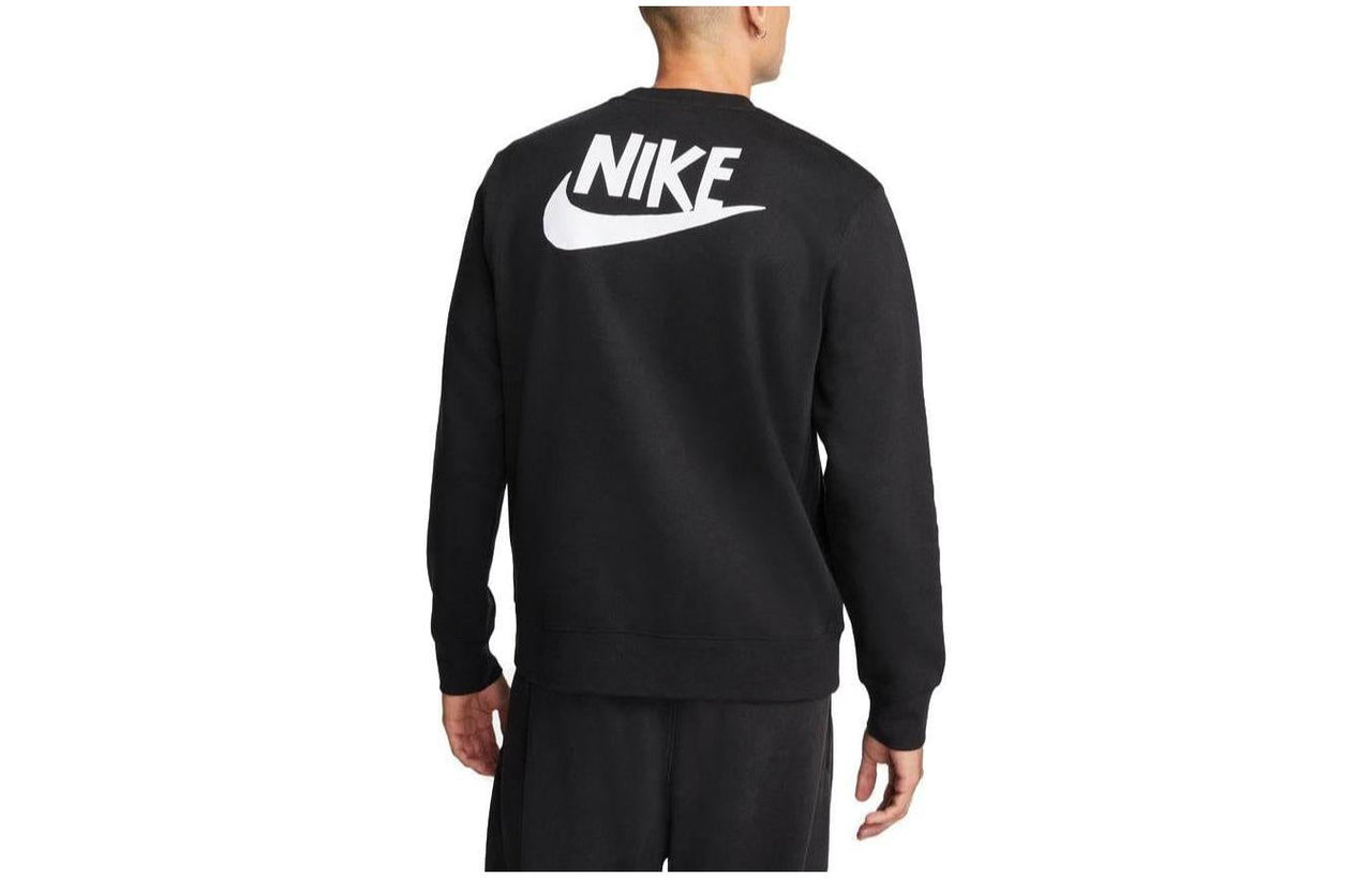 Nike Sportswear Fleece Crew Neck Sweatshirt 'Black' DQ4072-010