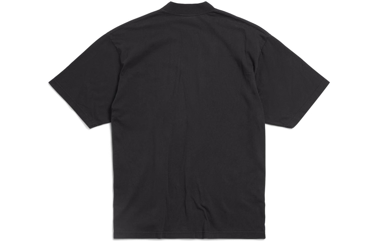 Balenciaga Political Stencil T-shirt 'Black White' 764235TQVI51569