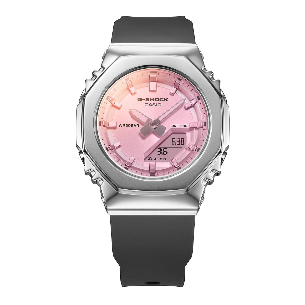 (WMNS) CASIO G-Shock GM-S2110 Series Analog-Digital 'Black Pink' GM-S2110SR-1A