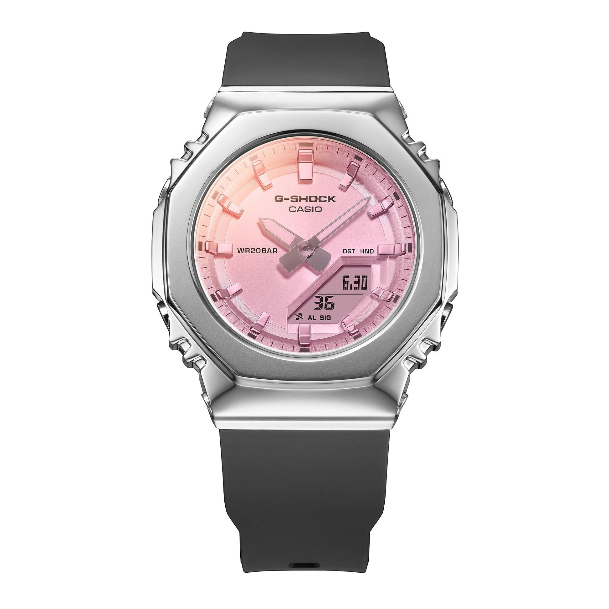 (WMNS) CASIO G-Shock GM-S2110 Series Analog-Digital 'Black Pink' GM-S2110SR-1A