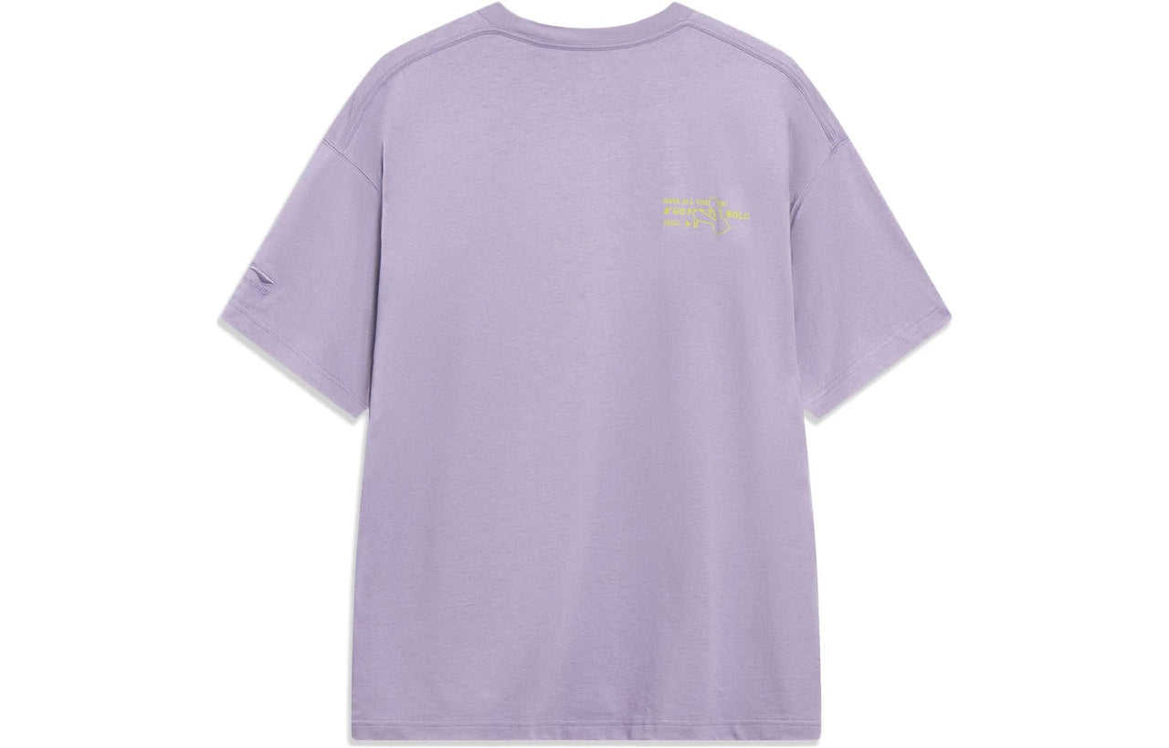 Li-Ning x Disney Oswald Graphic T-shirt 'Light Purple' AHST309-5