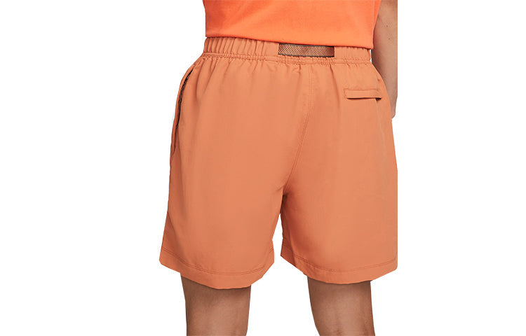 Nike ACG Solid Color Lacing Sports Shorts Orange CZ6705-872