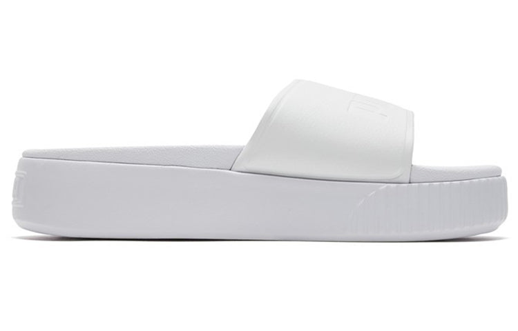 (WMNS) PUMA Platform Bold Slipper White 367064-02