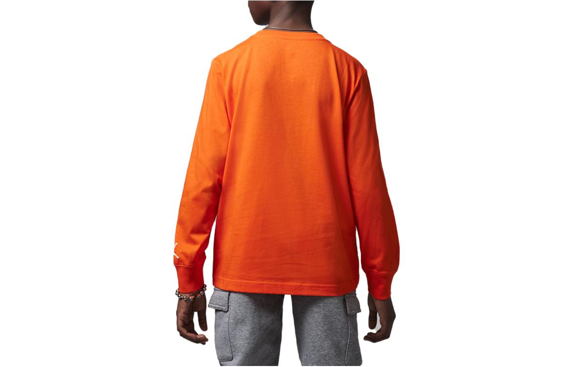 (GS) Air Jordan MVP Breakout Long Sleeve T-shirt 'Orange' FJ6377-891
