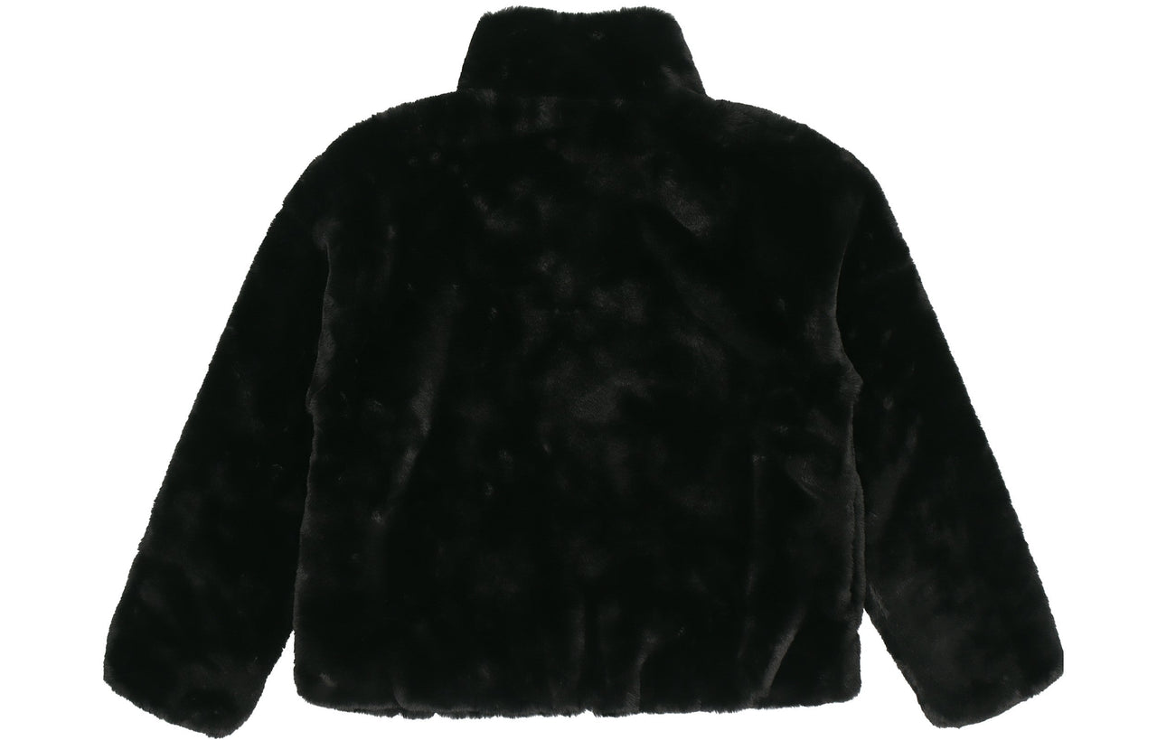 (WMNS) Nike Sportswear Swoosh Large Logo Stay Warm Lamb's Wool Stand Collar Jacket Autumn Asia Edition Black CU6559-010