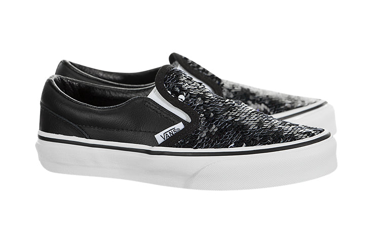 (PS) Vans Classic Slip-On 'Black White' VN0A4BUTTB8