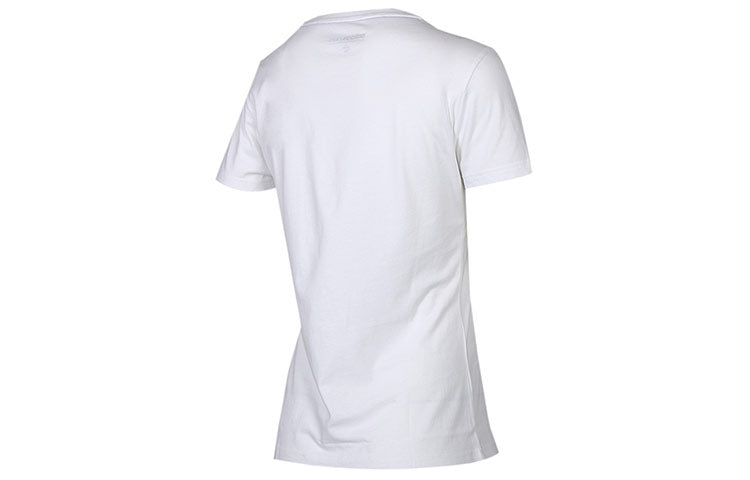(WMNS) adidas neo Ce Logo Printing Round-neck White EI4714