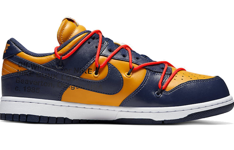 حذاء Nike x Off-White Dunk Low "University Gold" CT0856-700