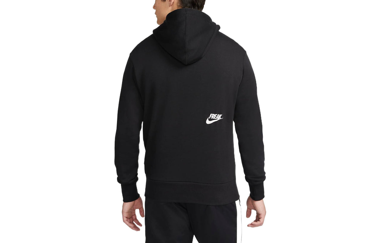 Men's Nike Logo Printing Drawstring Hooded Casual Black DQ5650-010