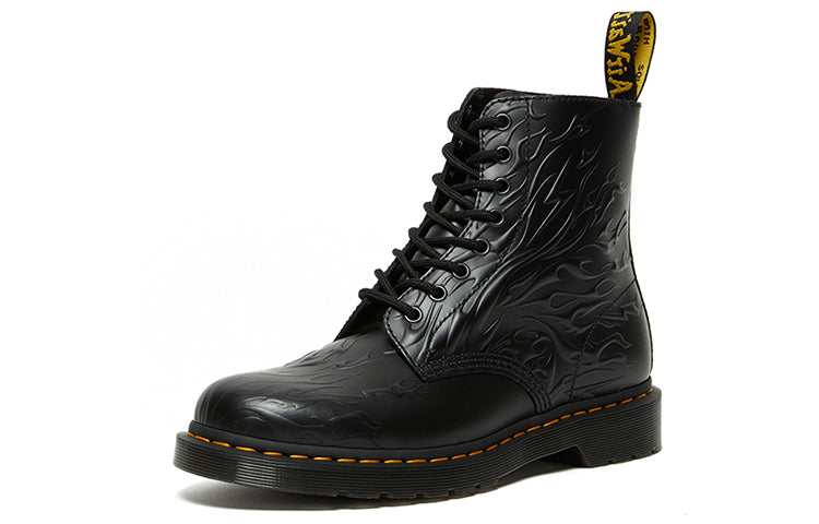 Dr. Martens Unisex 1460 Flames Martin Boots Black 27028001