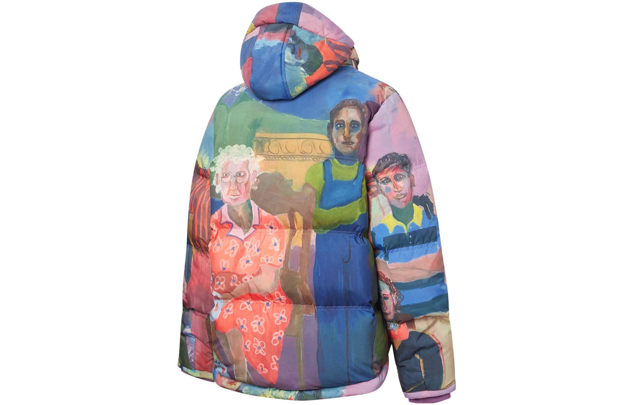 PUMA x Kidsuper Studio Printed Puffer Down Jacket 'Blue Red Green Purple' 531186-02