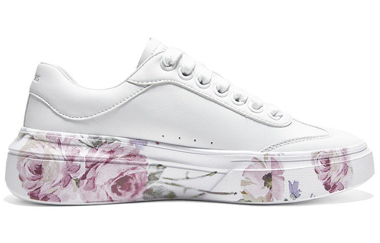 (WMNS) Skechers Cordova Classic-Painted Florals 'White' 185062-WHT