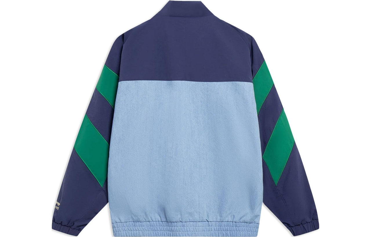 Li-Ning Skateboarding Color Block Jacket 'Midnight Navy Green' AFDT127-2