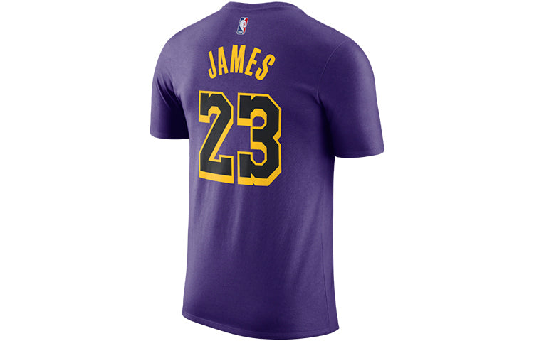 Nike LeBron Basketball Sports Short Sleeve LeBron James 23 Purple AO0895-551