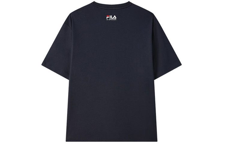 FILA Printing Loose Short Sleeve Blue F11M128163F-NV