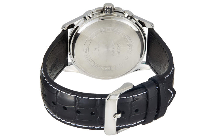 CASIO Waterproof Quartz Mens Black Analog MTP-1375L-1AV