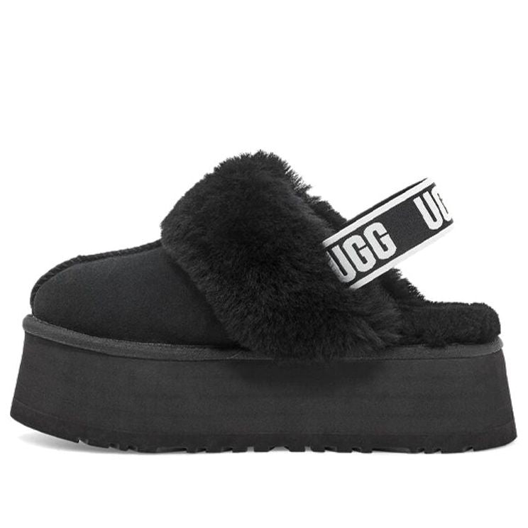 (WMNS) UGG Funkette Slipper 'Black' 1113474-BLK