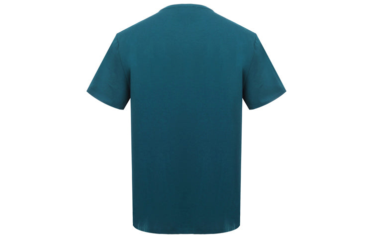 Men's Burberry Embroidered Logo Round Neck Casual Short Sleeve Blue 40146411