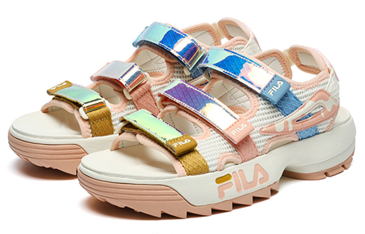 (WMNS) FILA FUSION Disruptor Sandals 'White Pink' T12W227409FVB