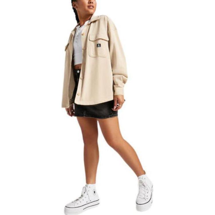 (WMNS) Converse Active Utility Shirt 'Nutty Granola' 10026034-A05