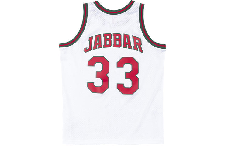 Mitchell & Ness NBA Swingman Jersey 'Milwaukee Bucks - Kareem Abdul-Jabbar 1971-72' SMJYAC18108-MBUWHIT71KAB