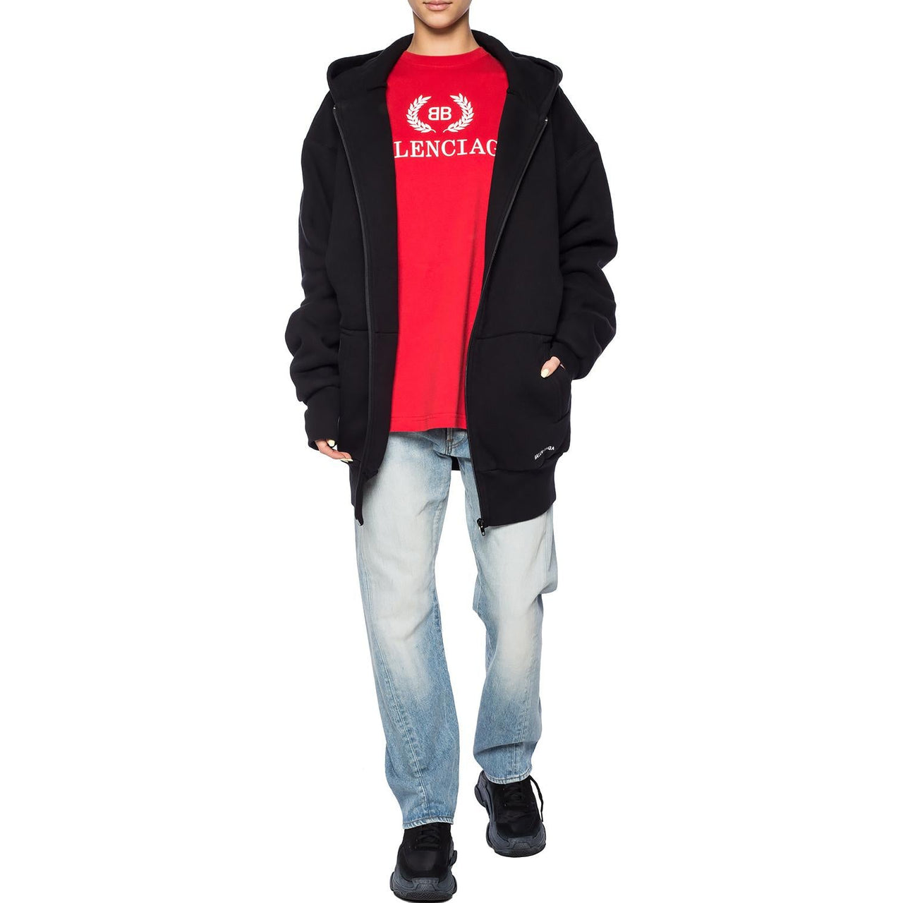 Balenciaga BB T-Shirt 'Red White' 544271TCV256400