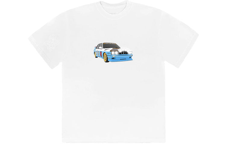 Travis Scott Unisex Cactus Jack JACKBOYS VEHICLE Printed Round-neck Tee White TC-290
