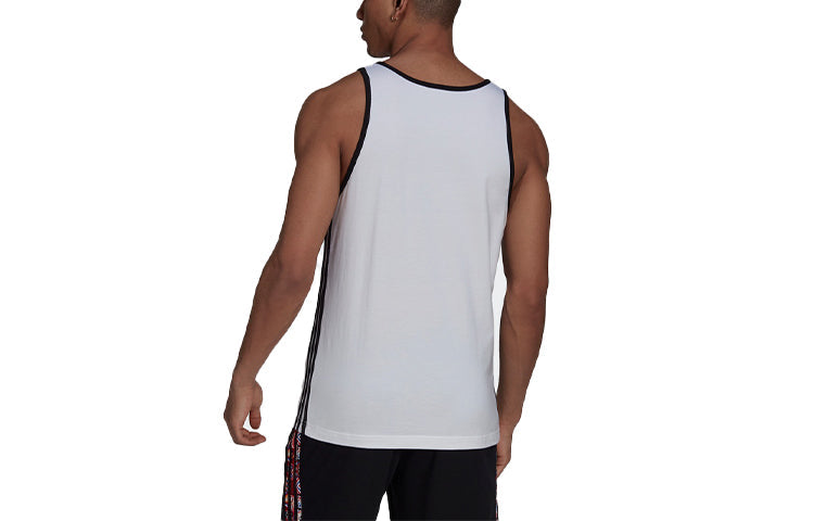 adidas originals WxE Tank 3S Funny Logo Printing Sports Vest White H43942