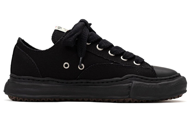 Maison MIHARA YASUHIRO PETERSON OG Sole Canvas Low-top Sneaker 'Black' A01FW702-BLKBLK
