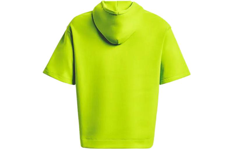 Under Armour Summit Knit Short Sleeve Hoodie 'Neon Green' 1378894-324