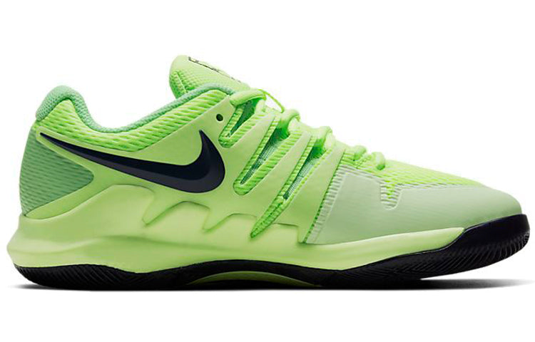 (GS) Nike Court Jr. Vapor X 'Black Green' AR8851-302