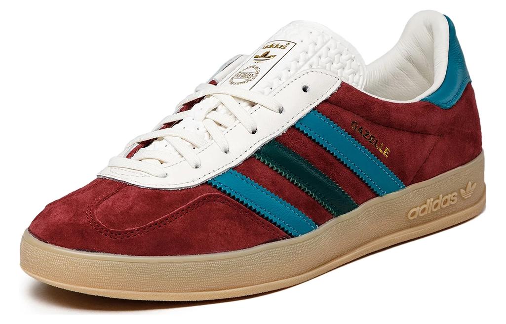 adidas Gazelle Indoor Shoes 'Burgundy Arctic Fusion Collegiate Green' IG4996