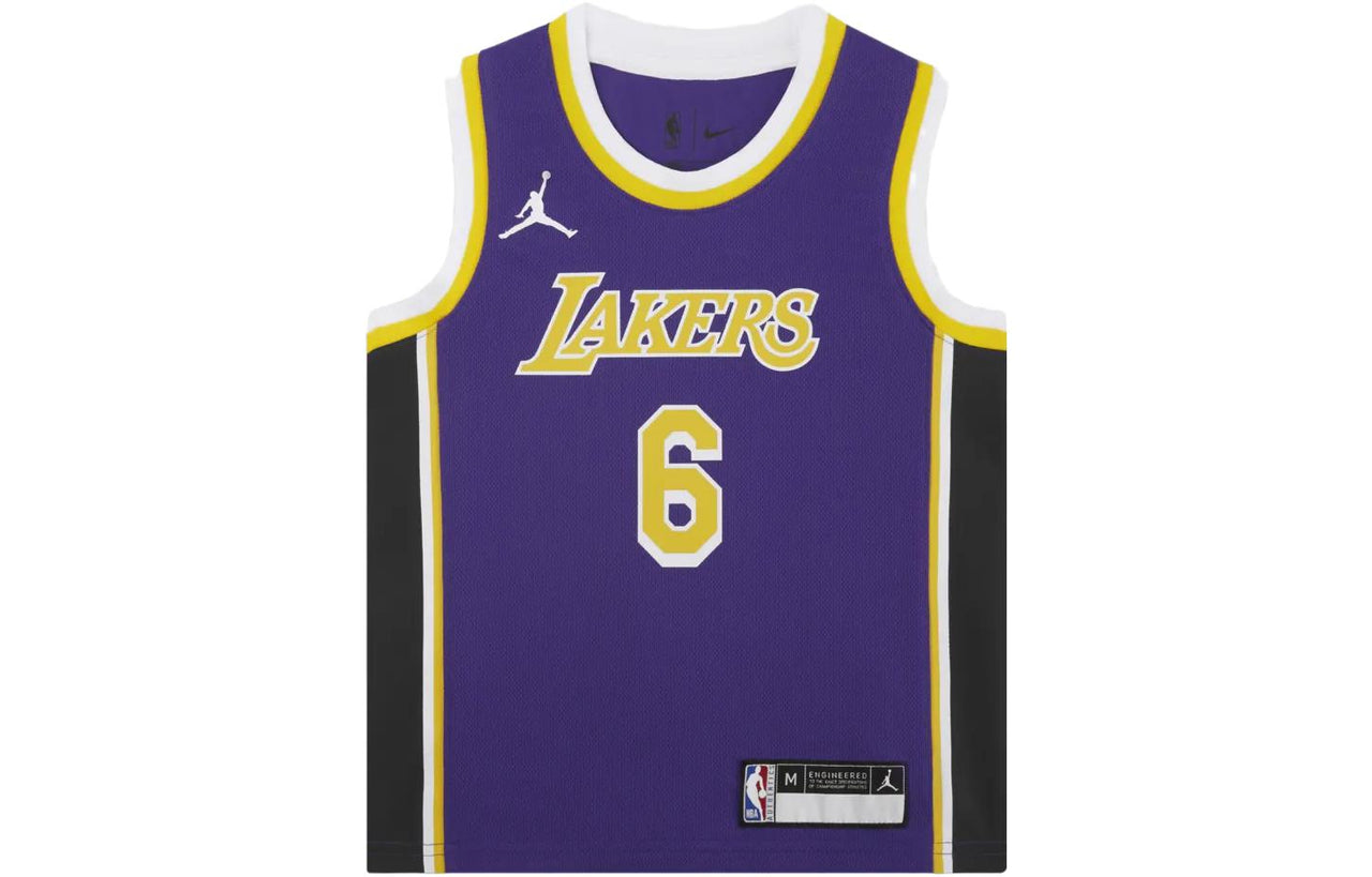 (GS) Air Jordan NBA Los Angeles Lakers LeBron James Jersey 'Purple' DR1055-504