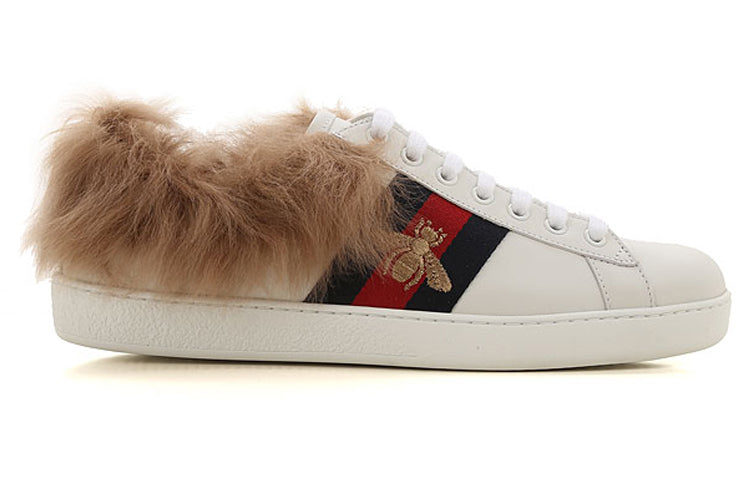(WMNS) Gucci Ace Wool Embroidered 'Bee' 496093-0FI50-9096